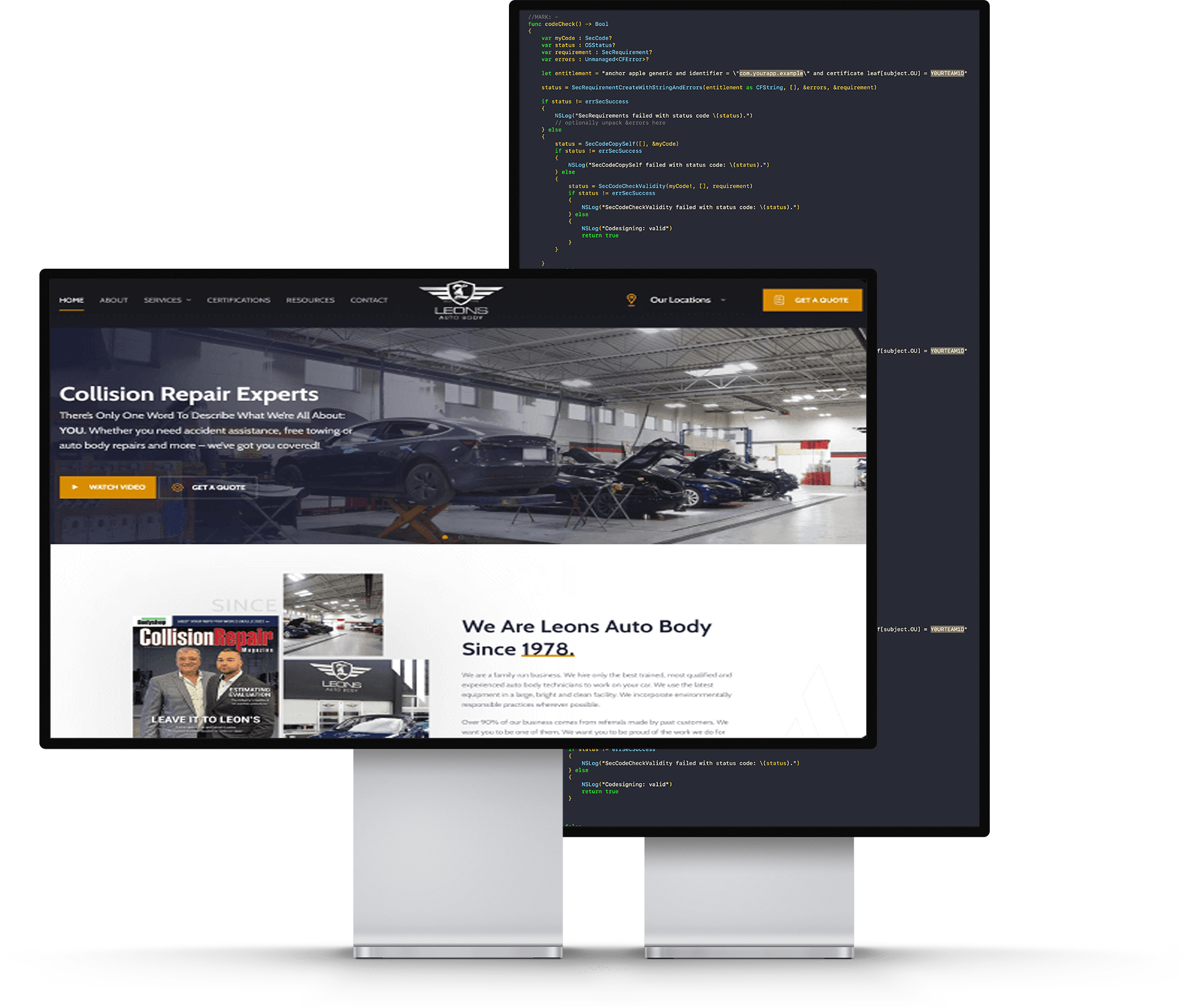 crossfit website design mockup